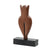 Wood Grain Resin Abstract Sculpture with Base FC-SZ24037
