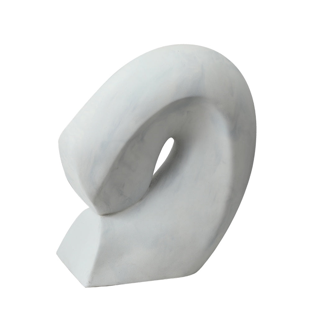 White Resin Abstract Sculpture FC-SZ24038