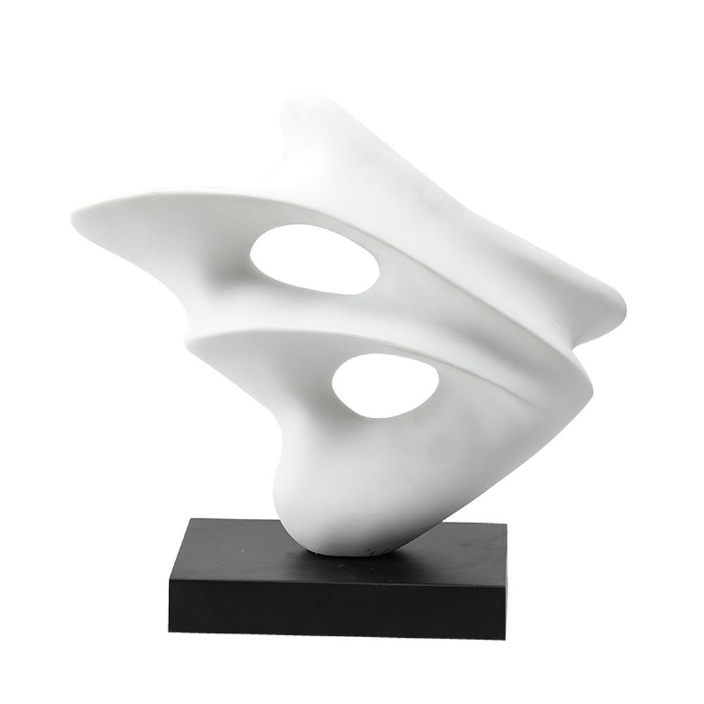 White Abstact Resin Sculpture FC-SZ24044A