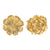 Set of 2 Gold Resin Floral Wall Accents 78738-GOLD-DS