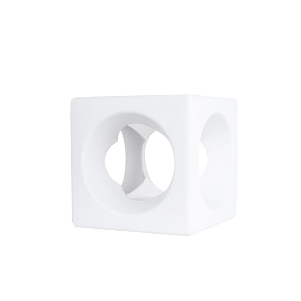 White Ceramic Cube Décor - Small FA-D21039B