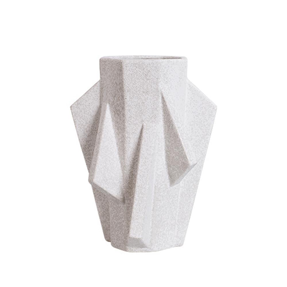 White Abstract Ceramic Vase - Medium FA-D2118B