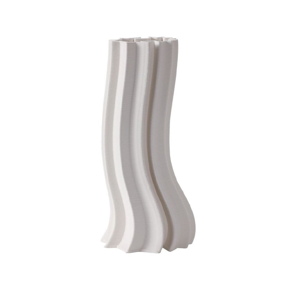 OffWhite Ceramic Organic Shaped Vase 3D102608W06