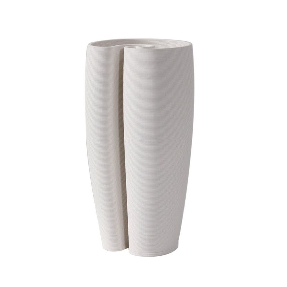 OffWhite Ceramic Organic Shaped Vase 3D102627J06