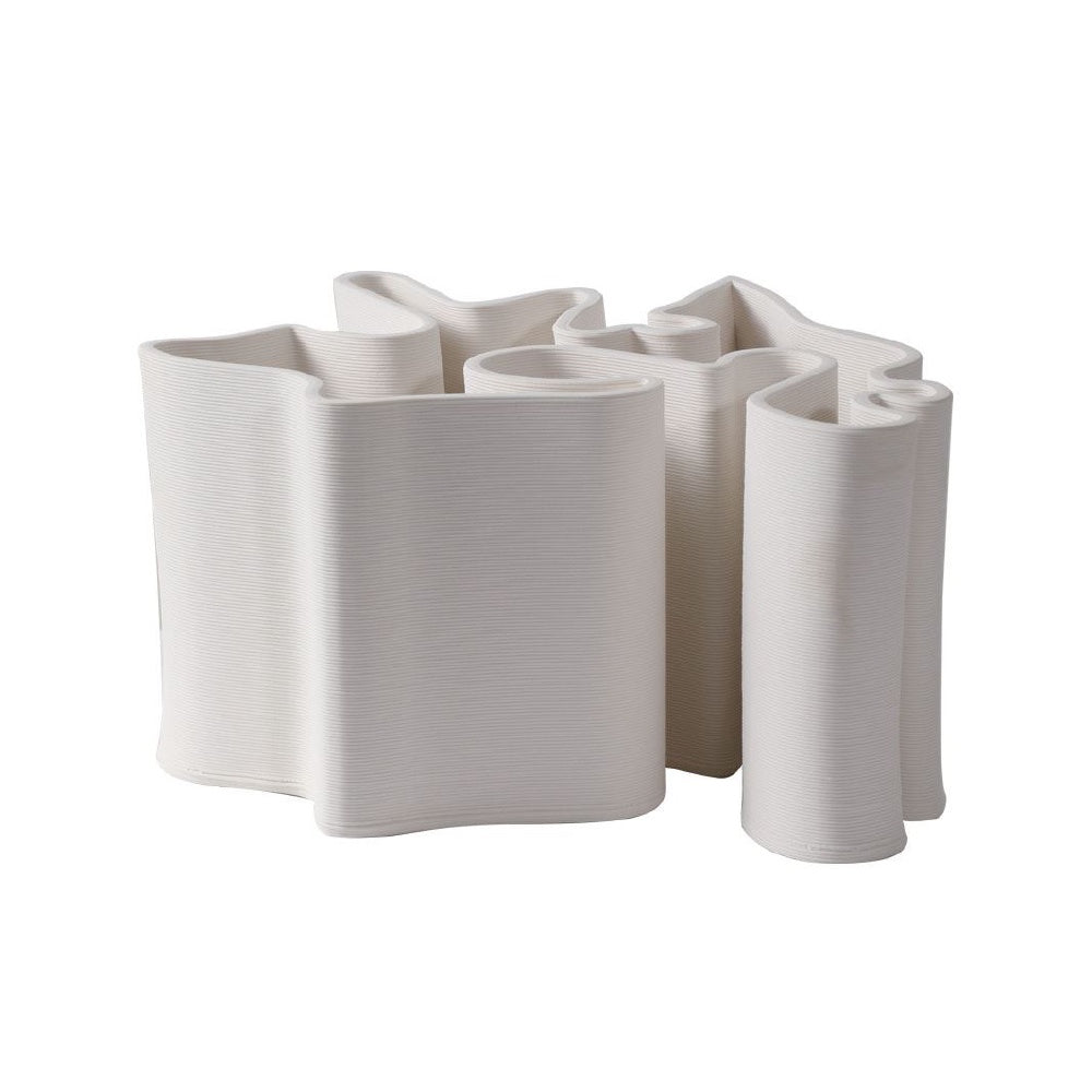 OffWhite Ceramic Organic Shaped Vase - Large 3D102653W05