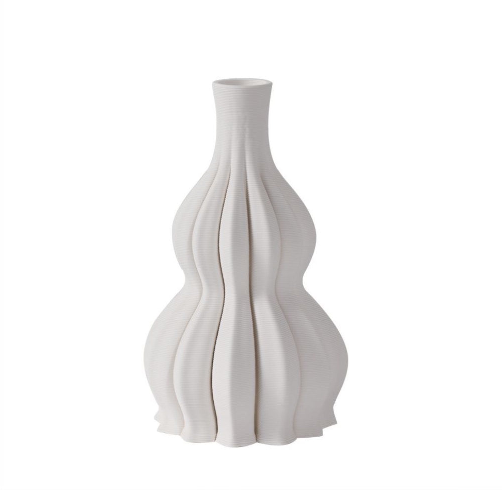 White Ceramic Vase 3D102656W06