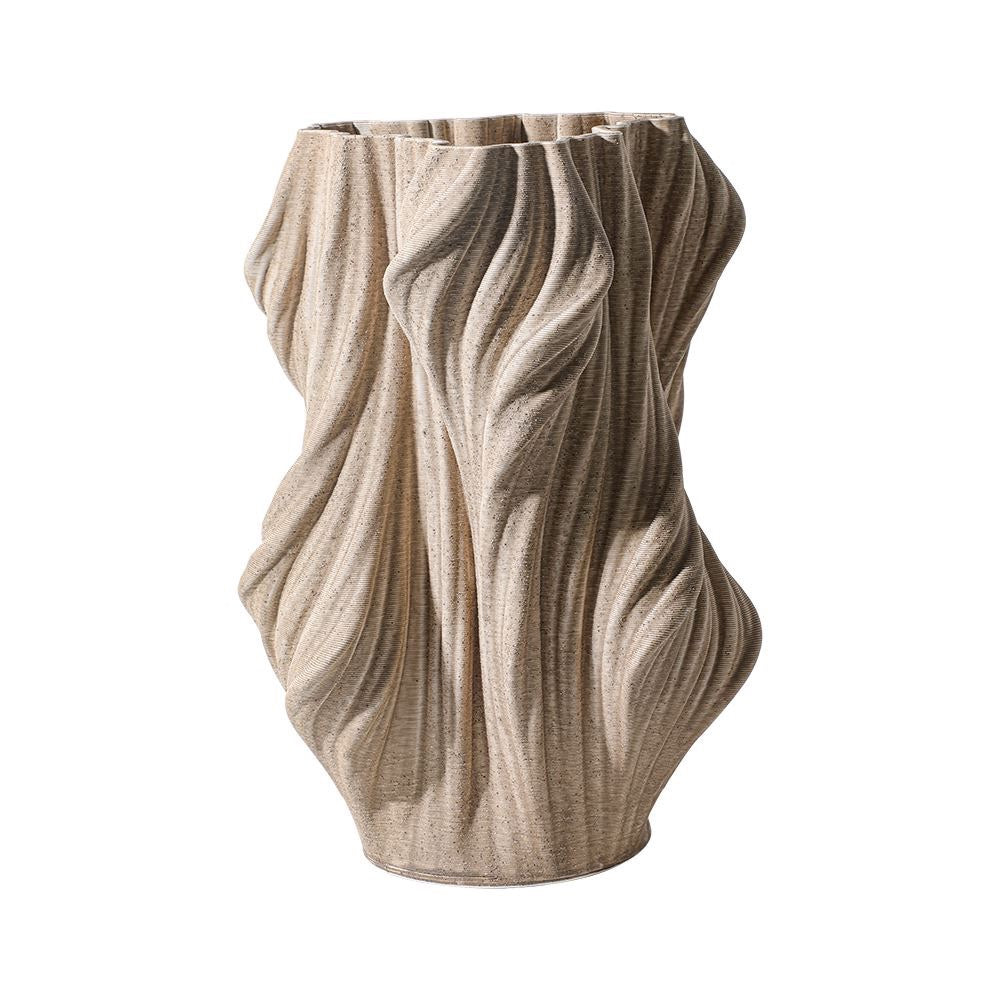 Beige Ceramic Organic Vase 3DSY01414636A