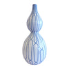 White & Blue Ceramic Vase - Large 601527