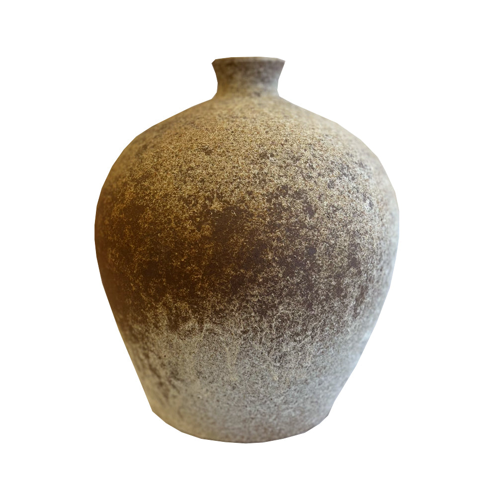 Distressed White Ceramic Vase 695340