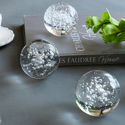 Set of 3 Glass Orbs 70371-SA