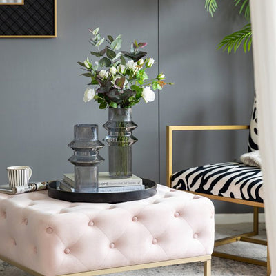 Set of 2 Smoke Glass Vases 70469-LUSM-DS-SA