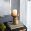 Teak Wood Candleholder 70653