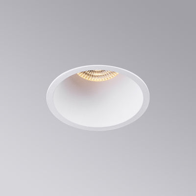 Fixed GU10 Holder Round Spotlight - White ALDH0048-G-W