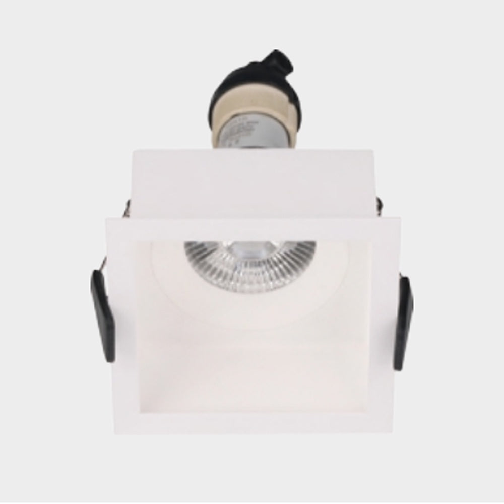 Fixed GU10 Holder Square Spotlight - White ALDL0014-G-W