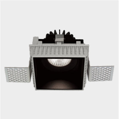 Fixed Trimless GU10 Holder Square Spotlight - Black ALDL0176-G-B