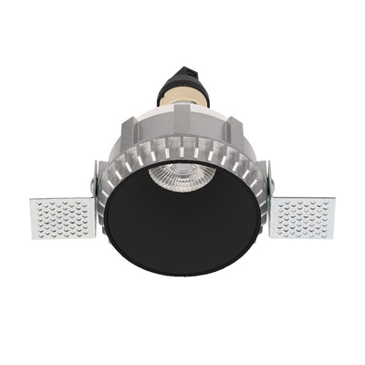 Fixed Trimless GU10 Holder Round Spotlight - Black ALDL0177-G-B