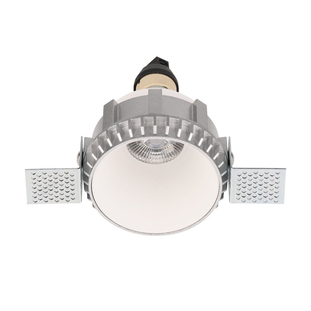 Fixed Trimless GU10 Holder Round Spotlight - White ALDL0177-G-W