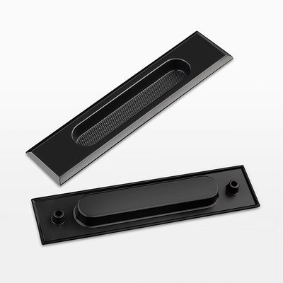 Genesis Recessed Door Pull - Matte Black BR-YML15-AH