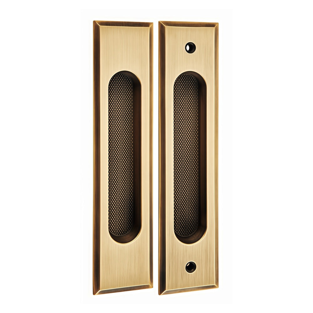 Genesis Recessed Door Pull - Antique Brass BR-YML15-FBS