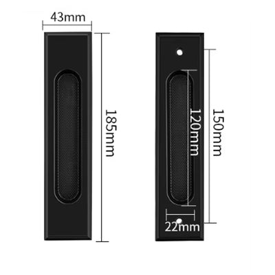 Genesis Recessed Door Pull - Antique Brass BR-YML15-FBS