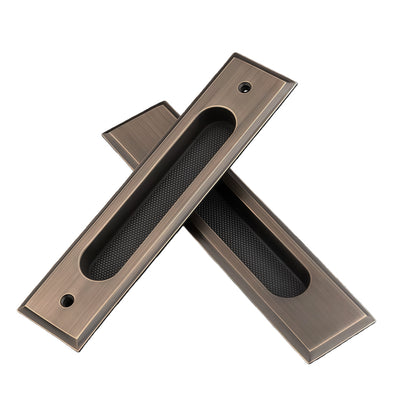 Genesis Recessed Door Pull - Antique Bronze BR-YML15-TCF