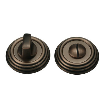 Harlow Door Handle with Thumbturn - Antique Bronze BR2202-2261-TCF-TB