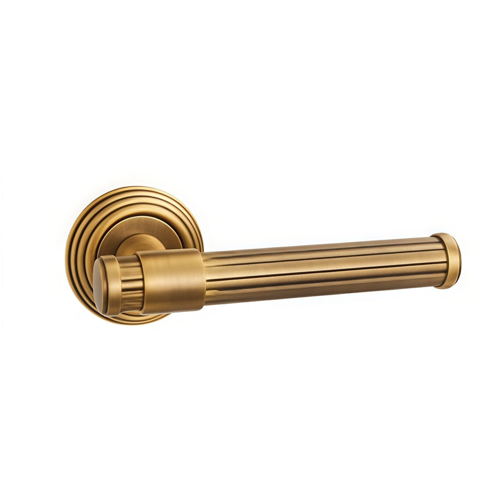 Raymond Door Handle with Thumbturn - Antique Brass BR2202-2336-FBS-TB