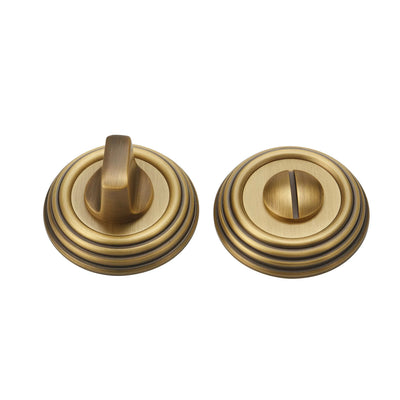 Raymond Door Handle with Thumbturn - Antique Brass BR2202-2336-FBS-TB