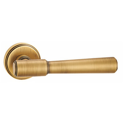 Rio Door Handle with Thumbturn - Antique Brass BR3-100-FBS-TB