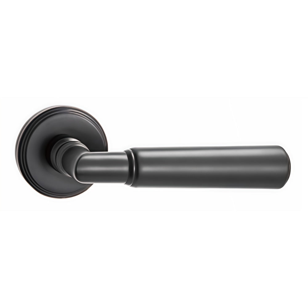 Fabio Door Handle with Key Lock - Matte Black BR3-2293-AH-KL