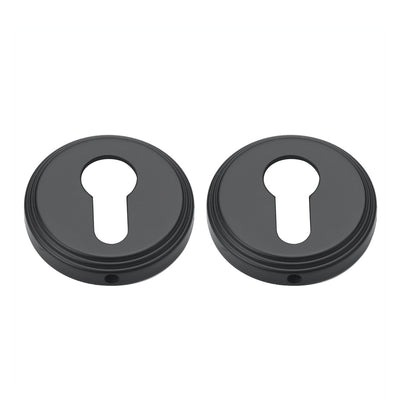 Céline Door Handle with Key Lock - Matte Black BR3-2298-AH-KL