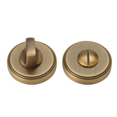 Gabriel Door Handle with Thumbturn - Antique Brass BR3-2300-FBS-TB