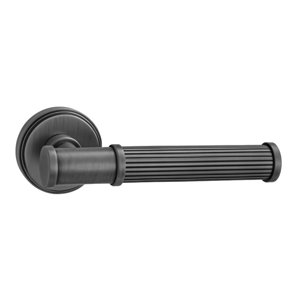 Wilson Door Handle with Key Lock - Gunmetal BR3-2310-MG-KL
