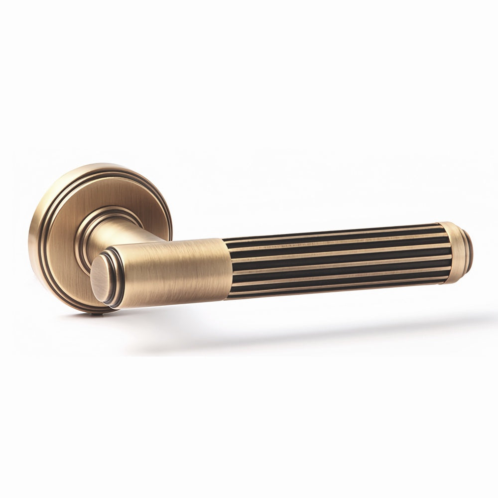 Carmen Door Handle with Thumbturn - Antique Brass BR3-2332-FBS-TB