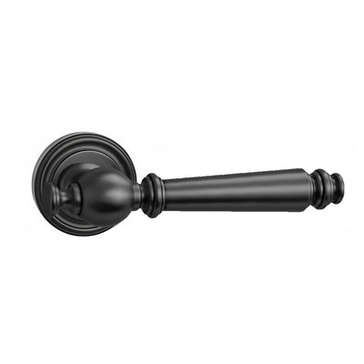 Yara Door Handle with Key Lock - Matte Black BR5-122-AH-KL