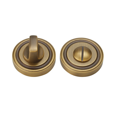 Yara Door Handle with Thumbturn - Antique Brass BR5-122-FBS-TB