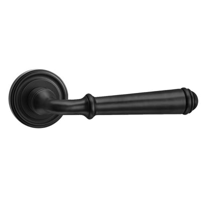 Louise Door Handle with Key Lock - Matte Black BR5-123-AH-KL