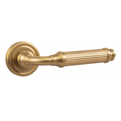 Bianca Door Handle with Thumbturn - Brushed Gold BR5-153-YLS-TB