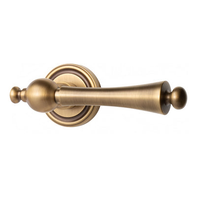 Blanca Door Handle with Key Lock - Antique Brass BR5-2289-FBS-KL
