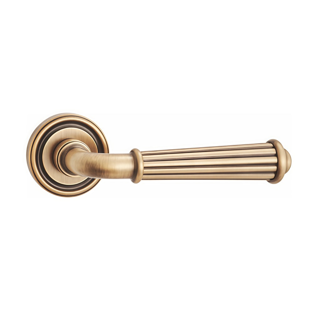 Colette Door Handle with Thumbturn - Antique Brass BR5-2308-FBS-TB