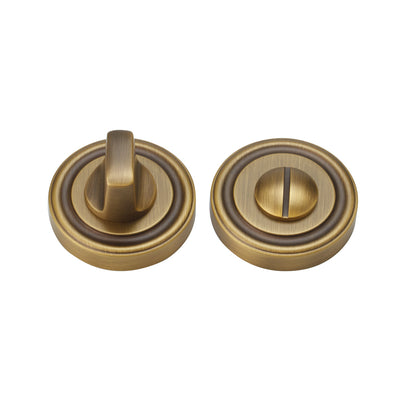 Antonio Door Handle with Thumbturn - Antique Brass BR5-2508-FBS-TB