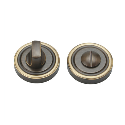 Antonio Door Handle with Thumbturn - Antique Bronze BR5-2508-TCF-TB