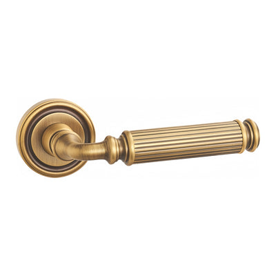Howard Door Handle with Key Lock - Antique Brass BR5-2509-FBS-KL