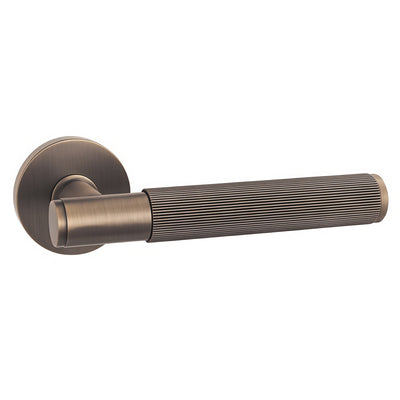 Rolland Door Handle with Thumbturn - Antique Bronze BR7-2271-TCF-TB