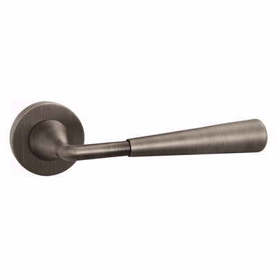 Lucia Door Handle with Key Lock - Antique Bronze BR7-2506-TCF-KL