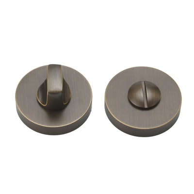 Lucia Door Handle with Thumbturn - Antique Bronze BR7-2506-TCF-TB