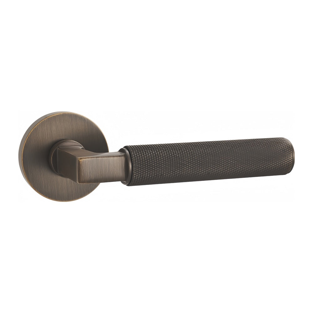 Marlon Door Handle with Thumbturn - Antique Bronze BR7-2519-TCF-TB
