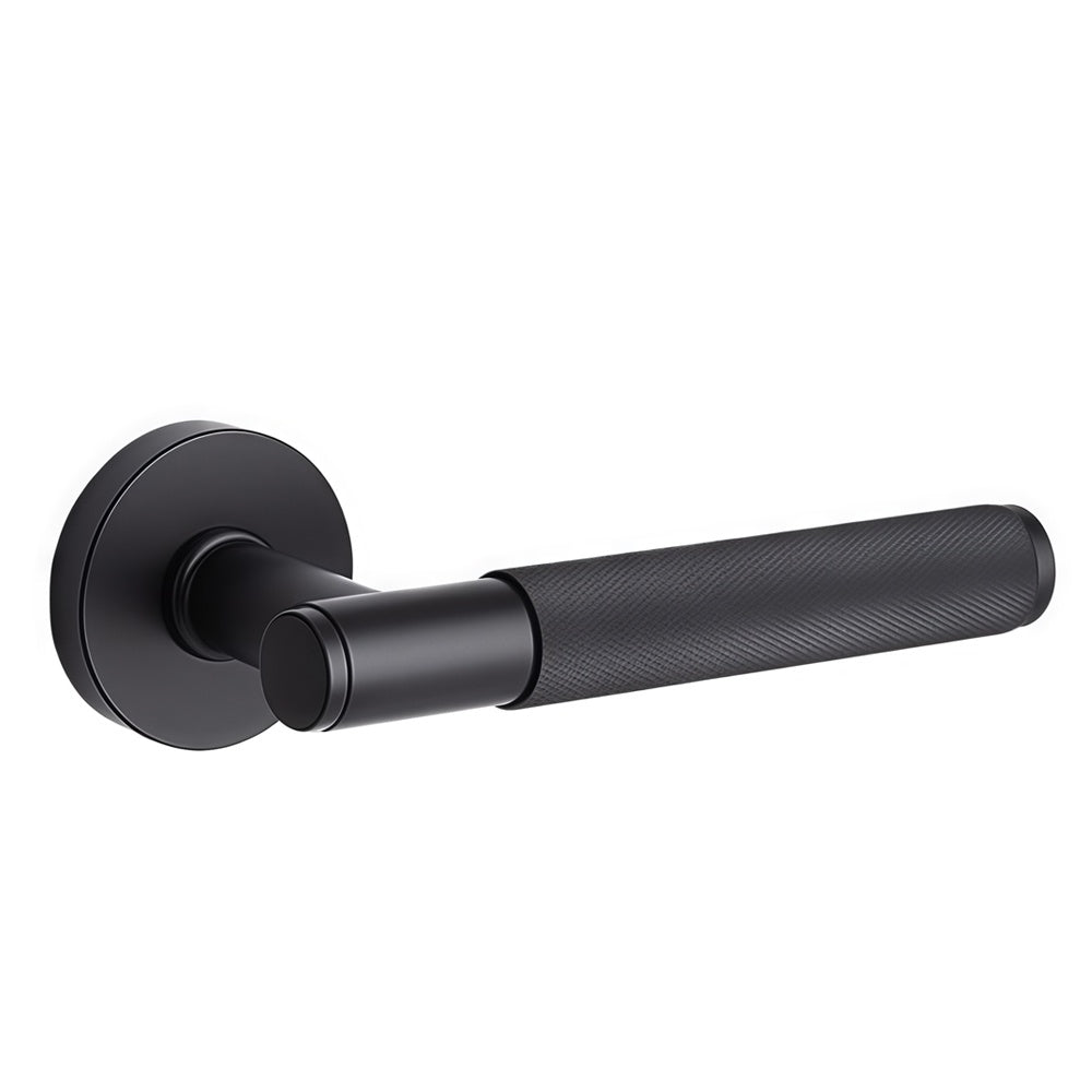Torrance Door Handle with Key Lock - Matte Black BR7-70-AH-KL