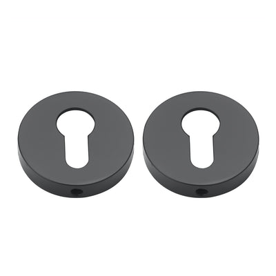 Torrance Door Handle with Key Lock - Matte Black BR7-70-AH-KL