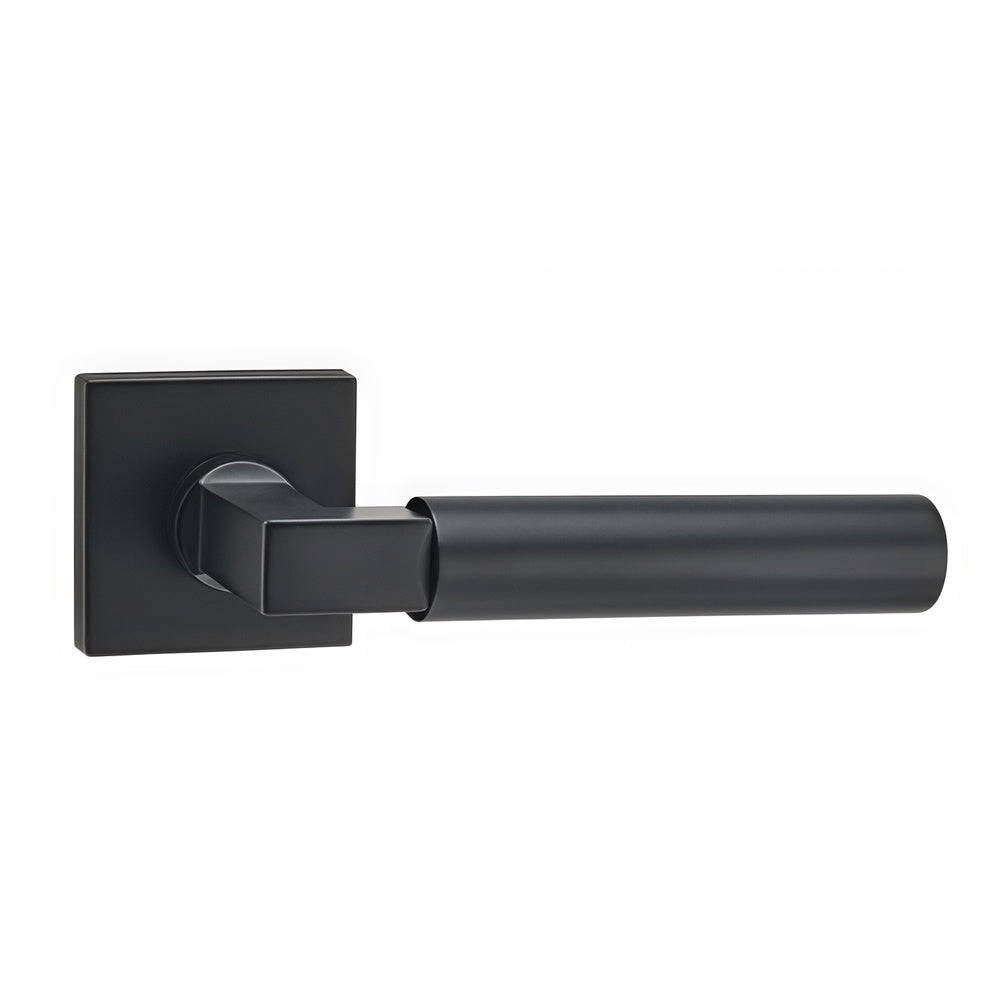 Yale Door Handle with Thumbturn - Matte Black BR9-121-AH-TB